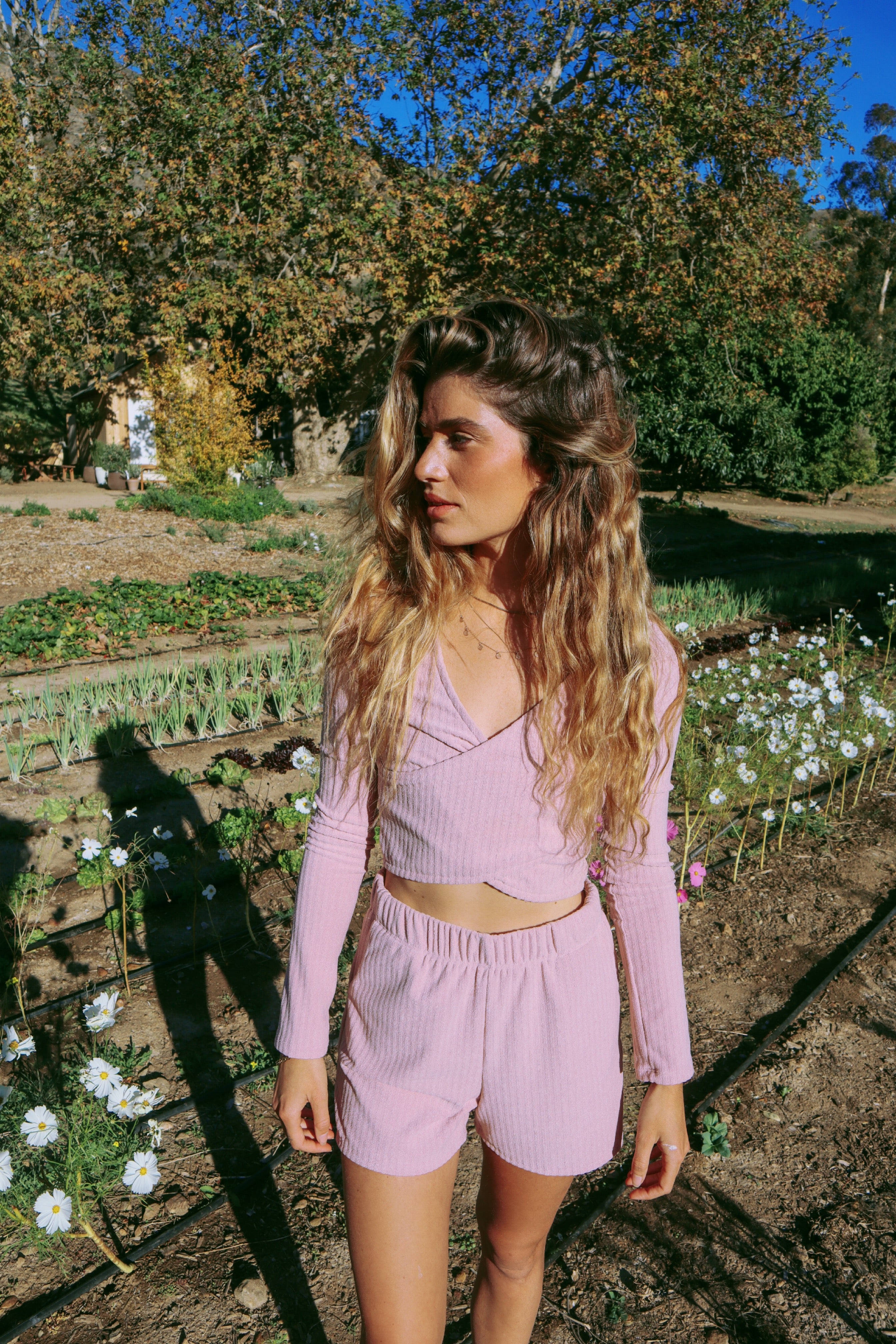 The Alexa Lounge Short in Rose Mauve
