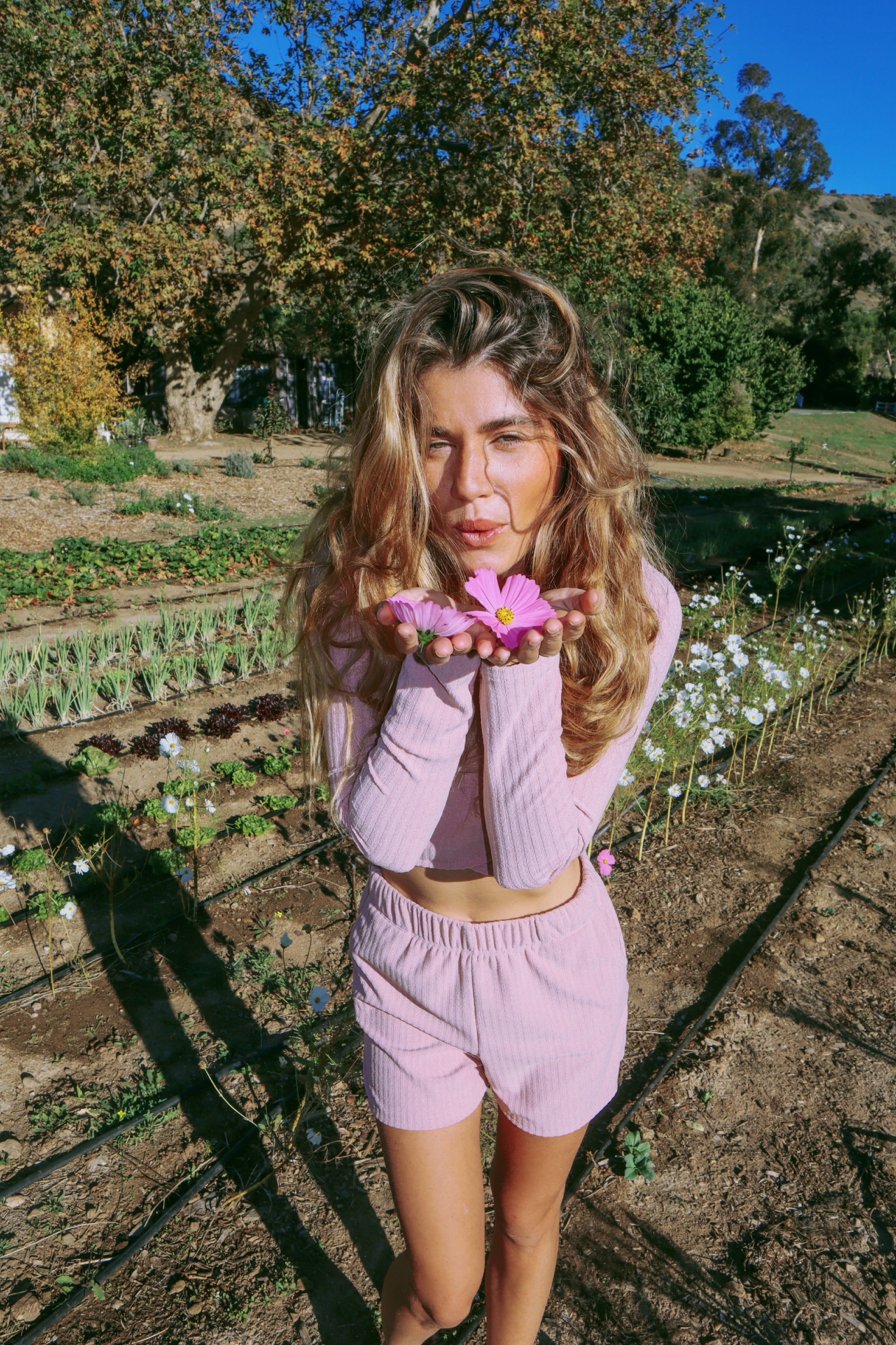The Alexa Lounge Short in Rose Mauve